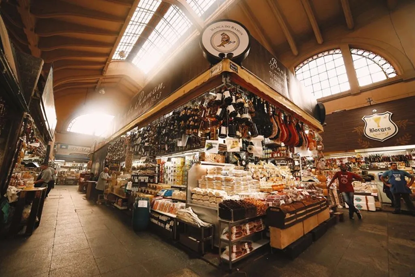 Localização da Banca do Ramon - Rua B, box 7 no Mercado Municipal