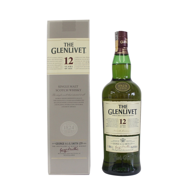 Whisky Glenlivet Single Malt 12 Anos 1L - Banca do Ramon