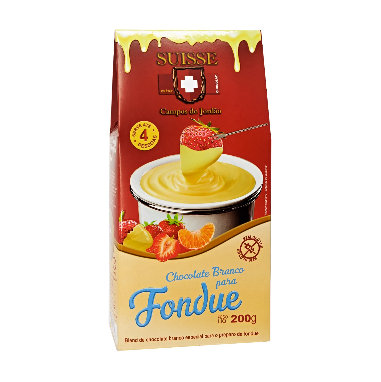 Fondue de Chocolate Branco Suisse (200g) Banca do Ramon