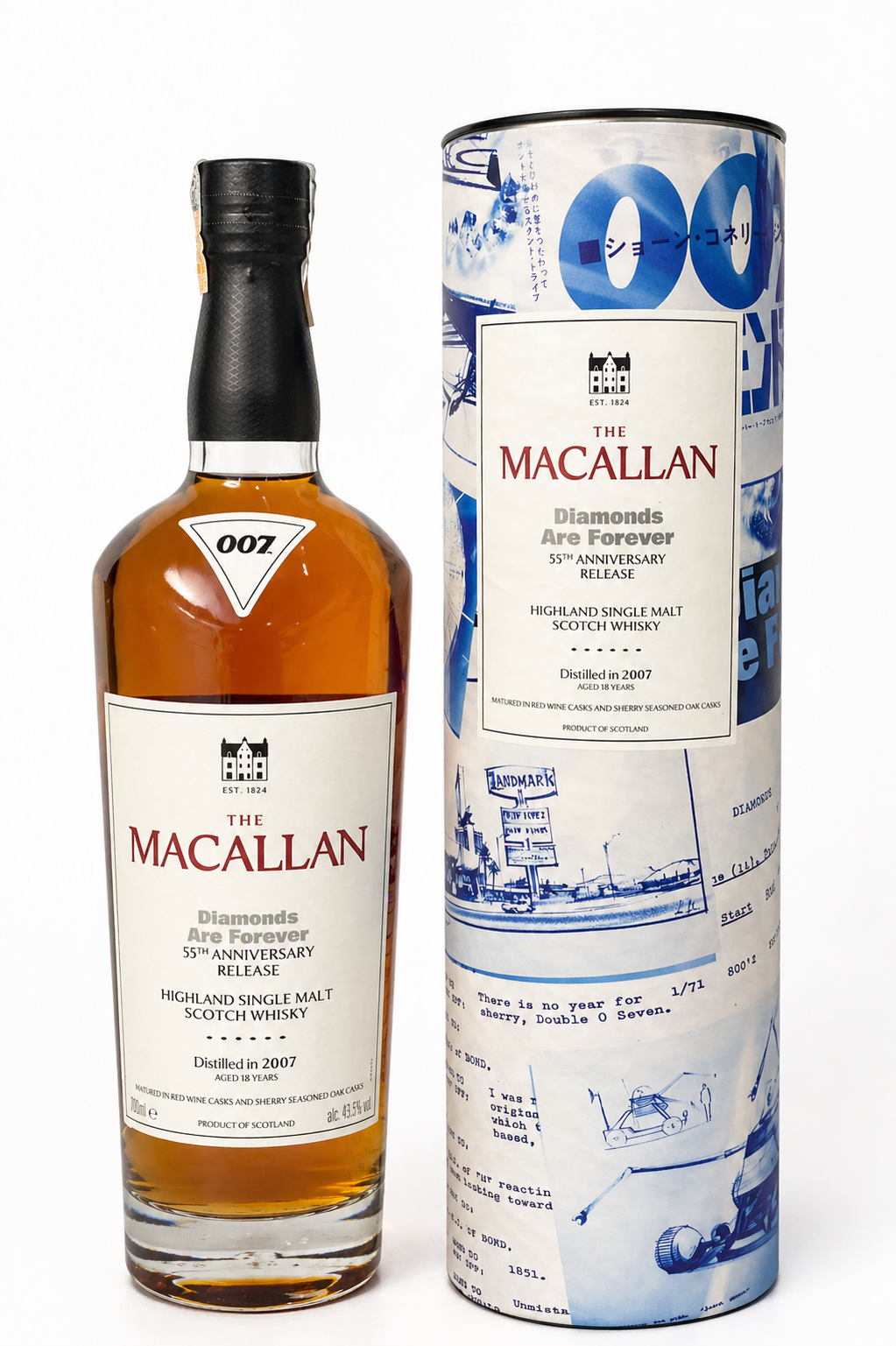Whisky Macallan 007 Diamonds Are Forever 700ml - Banca do Ramon