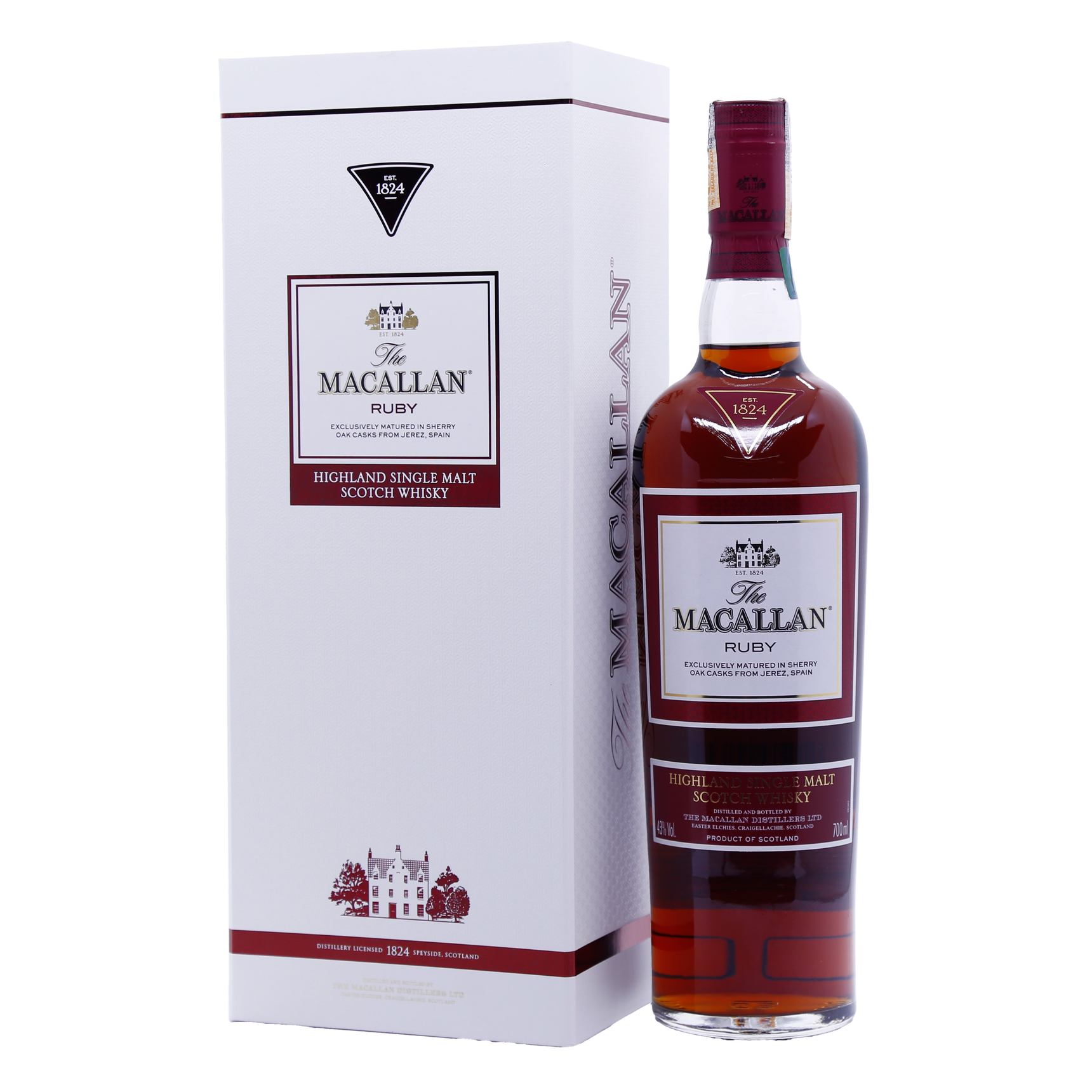 マッカラン 1824 ルビー RUBY MACALLAN シングルモルト Whisky Macallan Ruby 700ml - Banca do Ramon