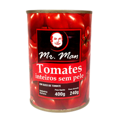 Tomates Inteiros Sem Pele Mr. Man
