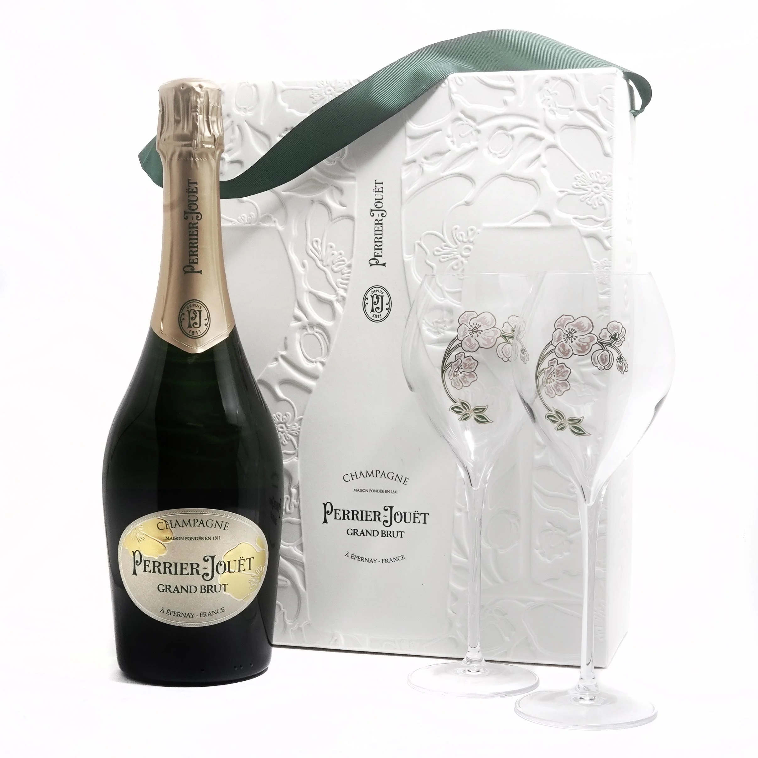 Kit Champagne Perrier Jouët Brut Com 2 Taças (750ml) | Banca do