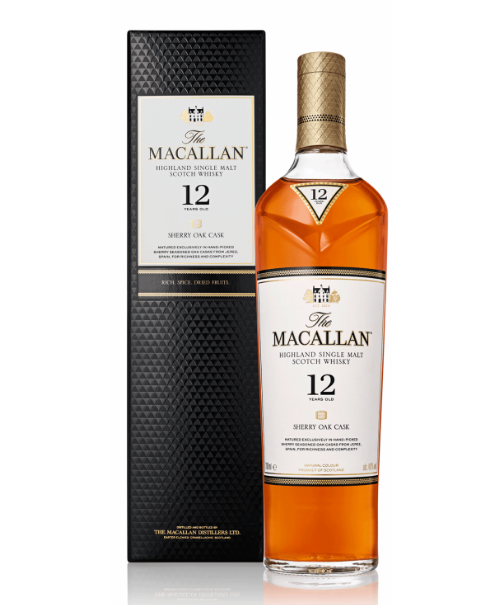 ウイスキー The MACALLAN 12 Years Sherry Oak Cask Whisky Macallan Sherry Oak 12 Anos (700ml) | Banca Do Ramon