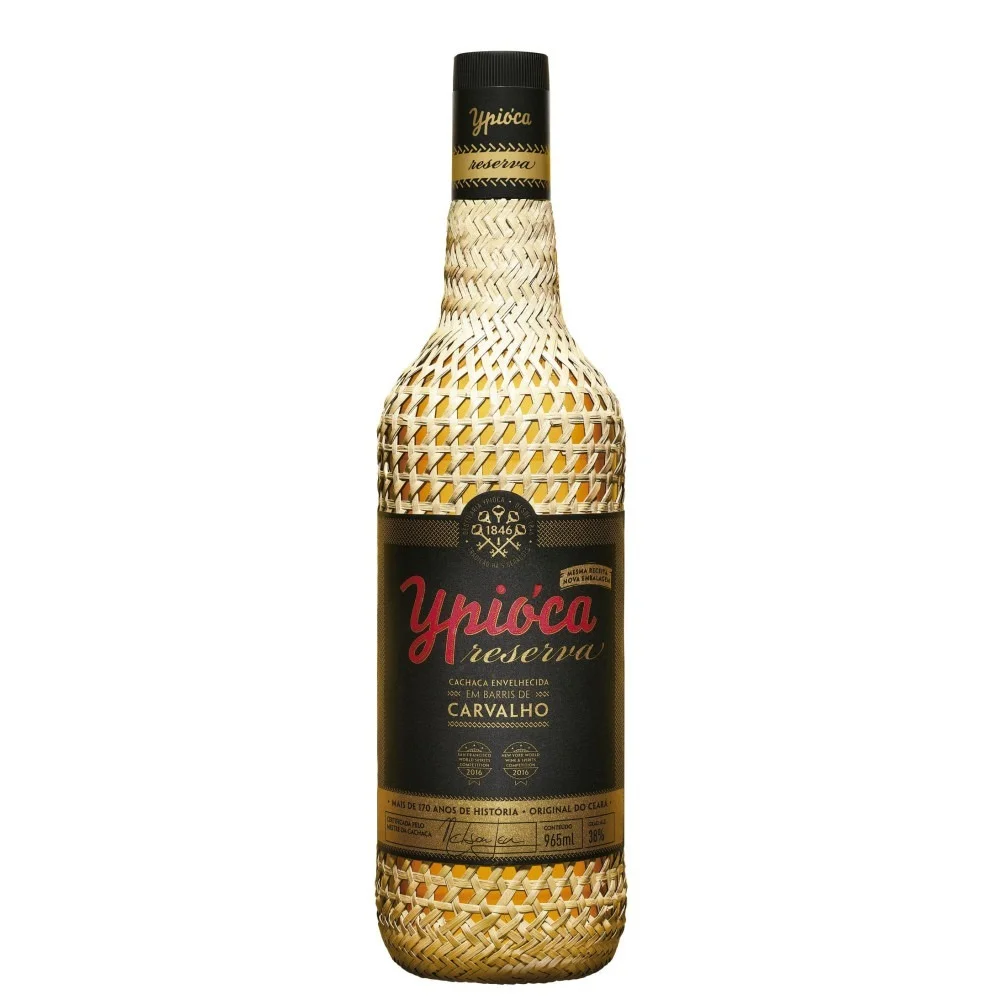 Cachaça Ypióca Empalhada Ouro 965ml