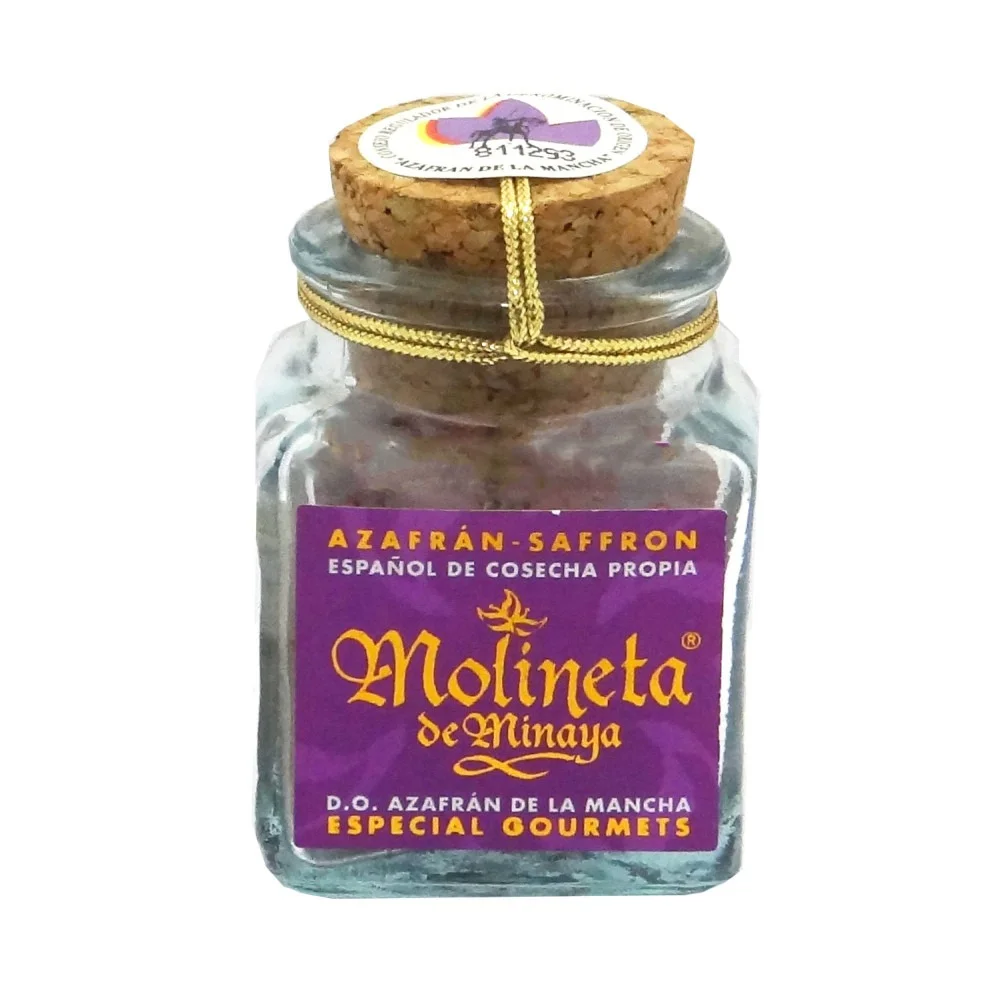 Açafrão em Estigma Molineta de Minaya vidro (1gr)