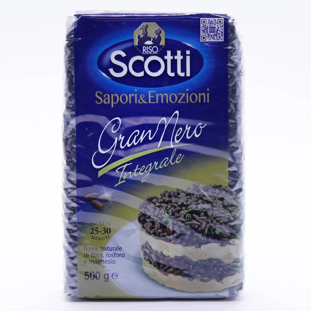 Arroz Negro Integral Riso Scotti (500g)