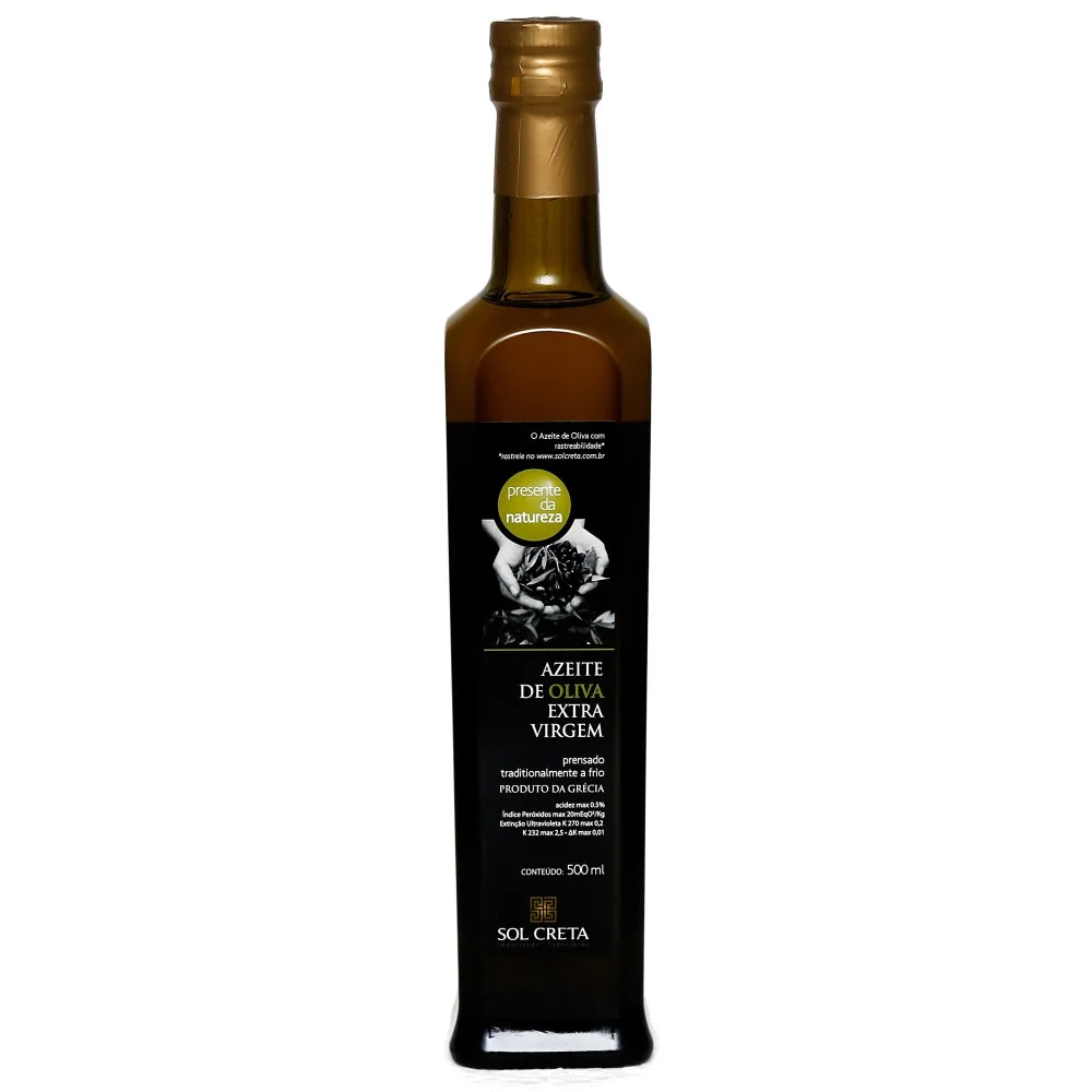 Azeite de Oliva Grego Extra Virgem Sol Creta (500ml)