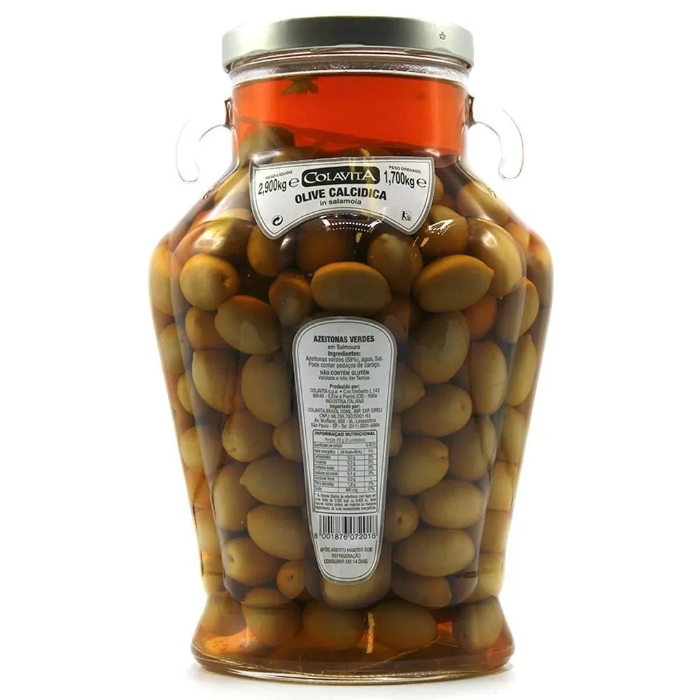 Azeitona Verde em Salmoura Colavita 2,9Kg