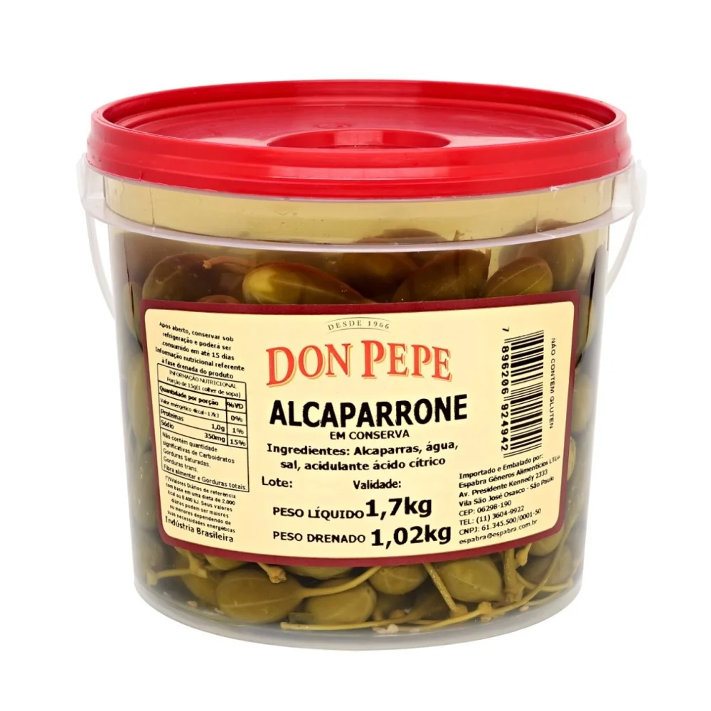 Balde Alcaparrones em Conserva Don Pepe (1,7Kg)