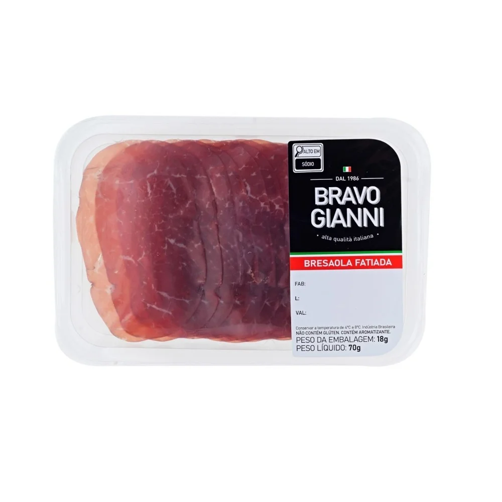 Bresaola Fatiada Bravo Gianni 70g