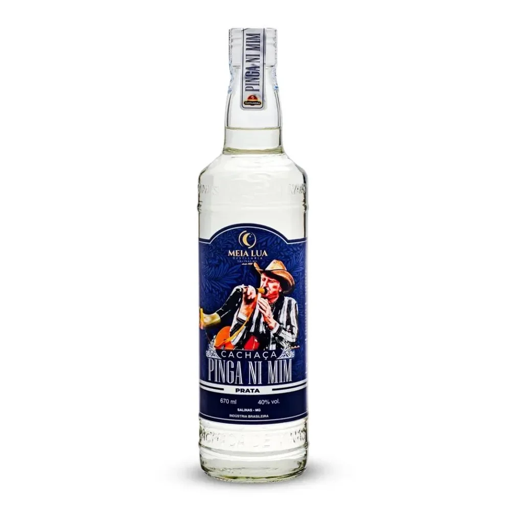 Cachaça Pinga Ni Mim Sergio Reis Prata 670ml