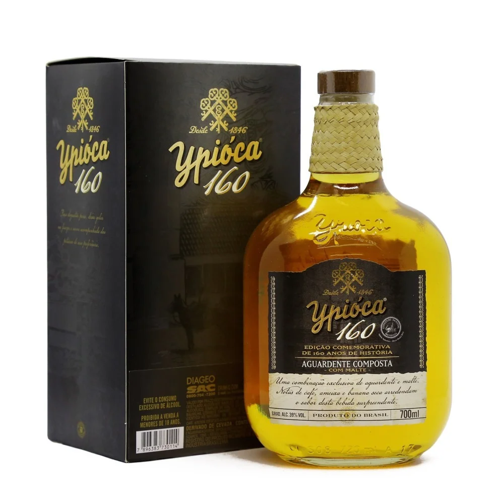 Cachaça Composta Ypioca 160 com Malte (700ml)