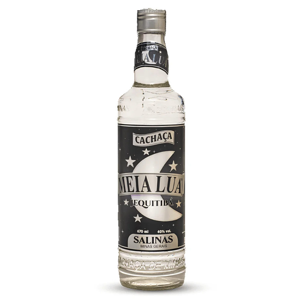 Cachaça Meia Lua Prata Jequitibá 670ml