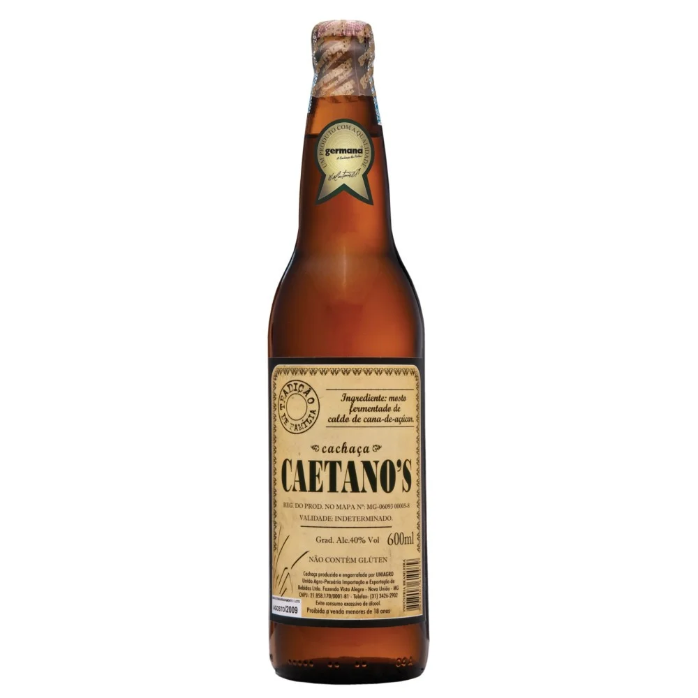 Cachaça Nacional Caetano´s (600ml)