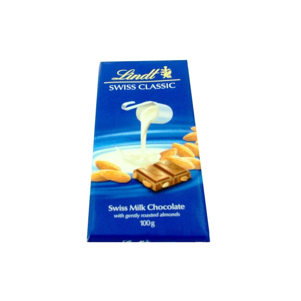 Chocolate ao Leite com Amêndoa Lindt Swiss Classic 100g
