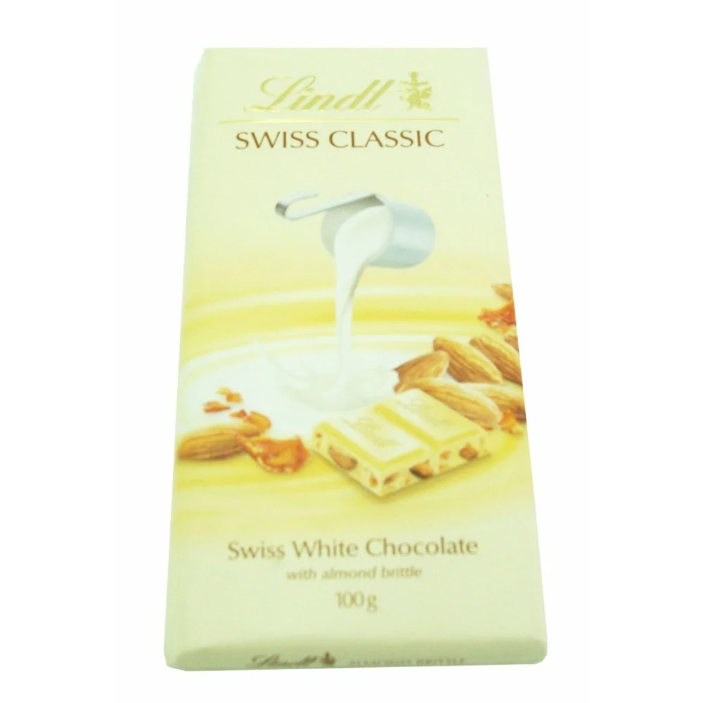 Chocolate Branco com Amêndoa Lindt Swiss Classic 100g