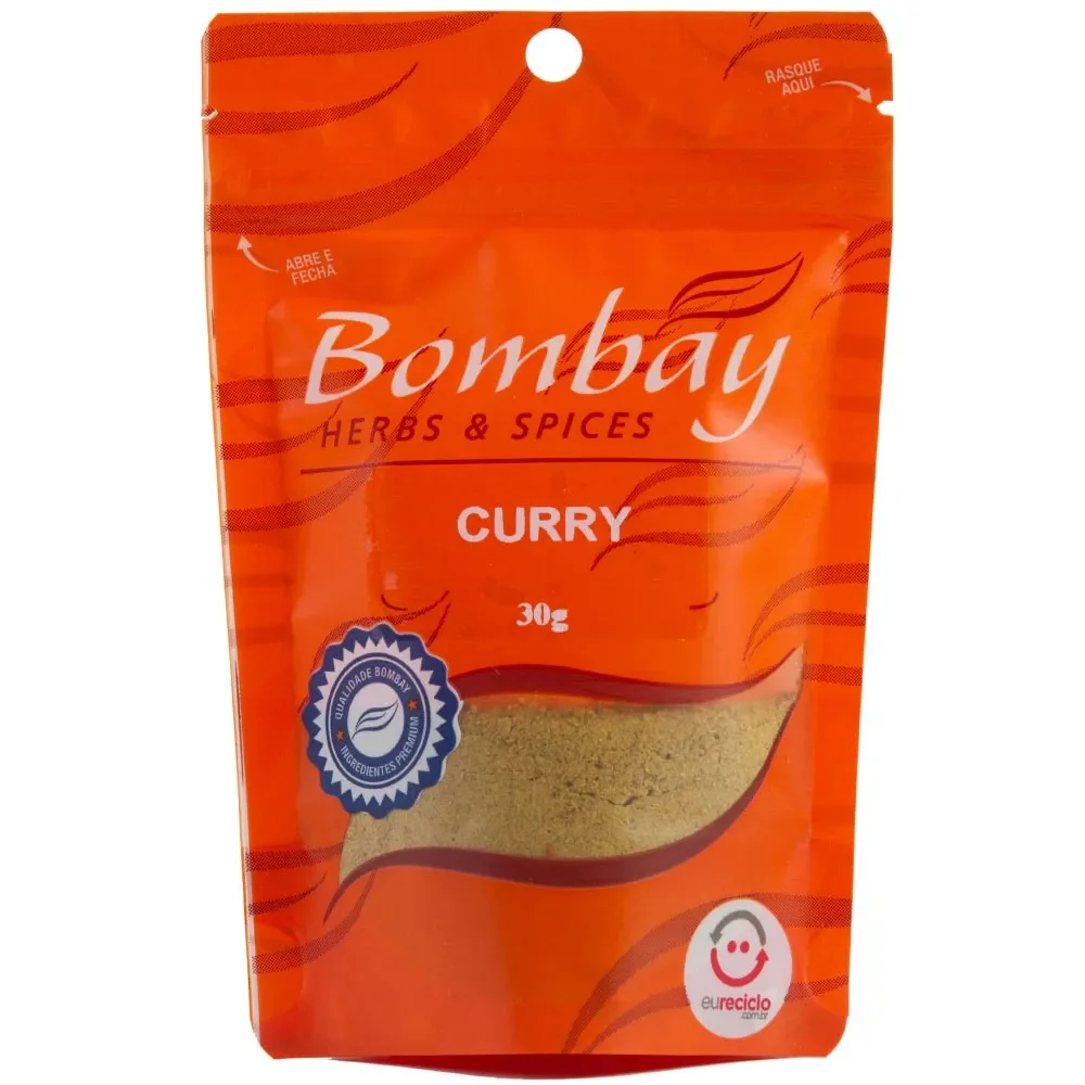 Pacote Curry em Pó Bombay 30g