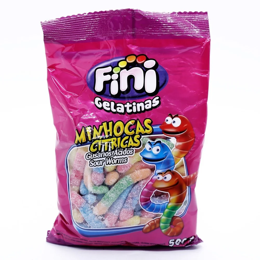 Doce Fini Minhocas Cítricas (100g)