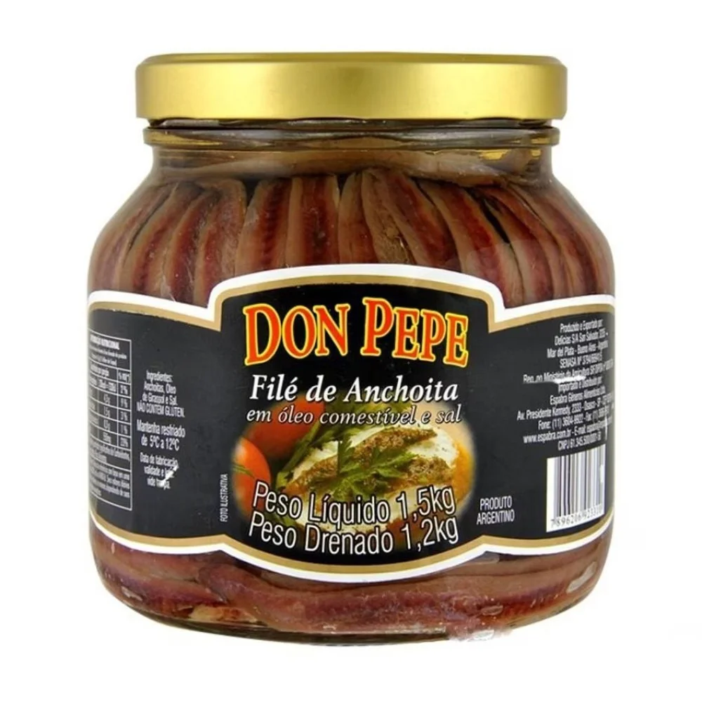 Filé de Anchova Don Pepe 1,5Kg 
