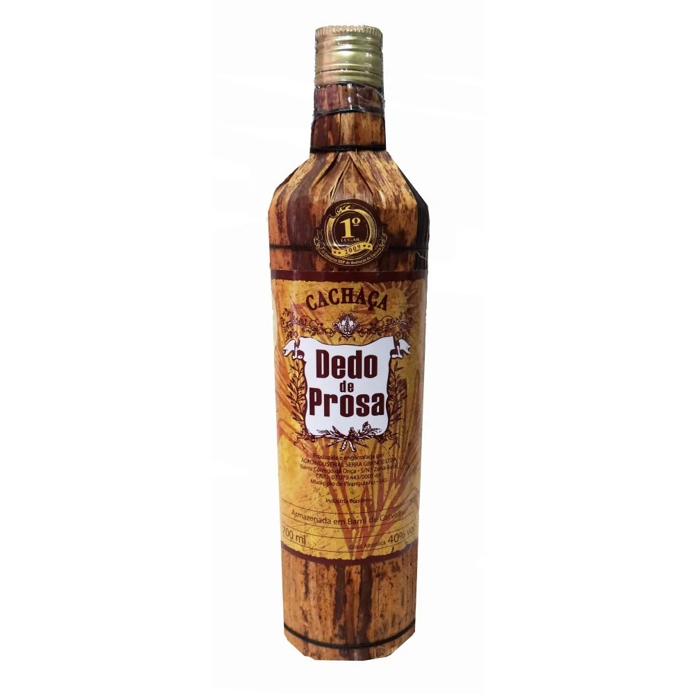 Cachaça Dedo de Prosa Empalhada (700ml)