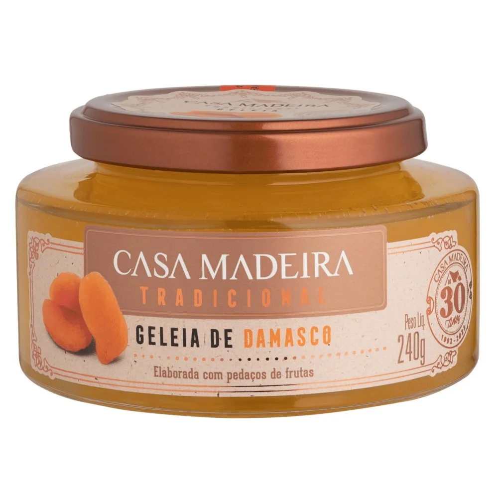 Geléia de Damasco Casa Madeira 240g