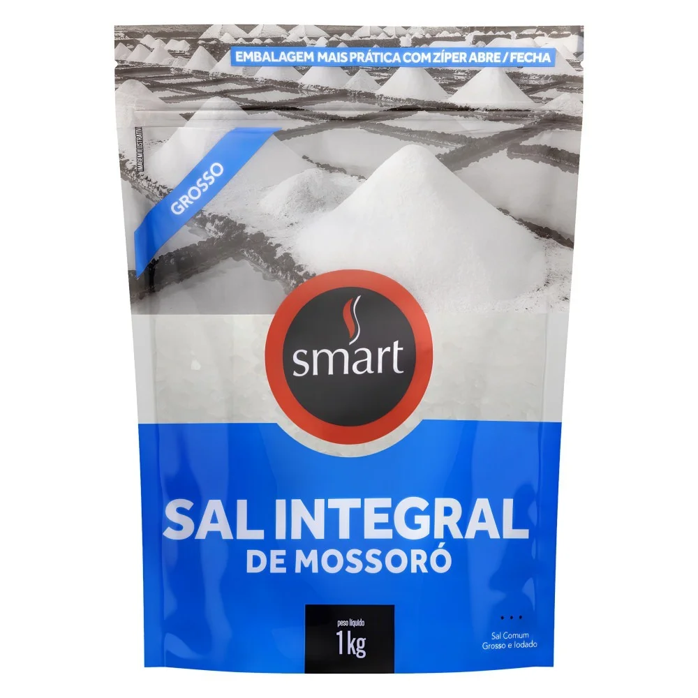 Sal Marinho De Mossóro Grosso Smart Refil 1Kg