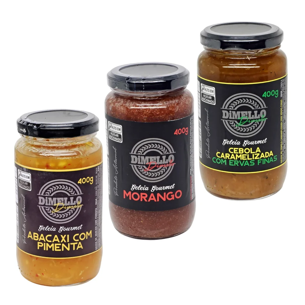 Kit com 3 Geleias Dimello