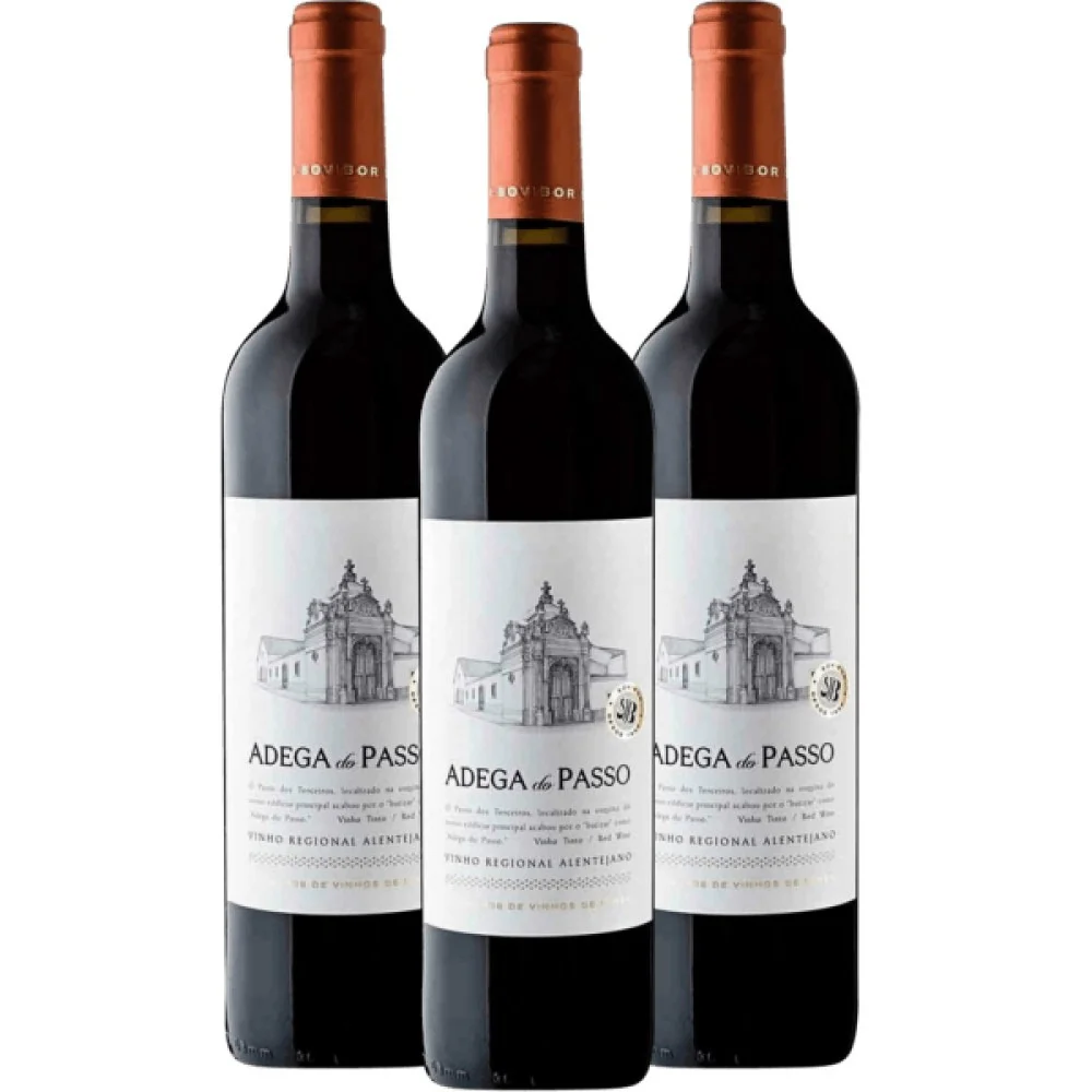 Kit com 3 Vinhos Adega do Passo