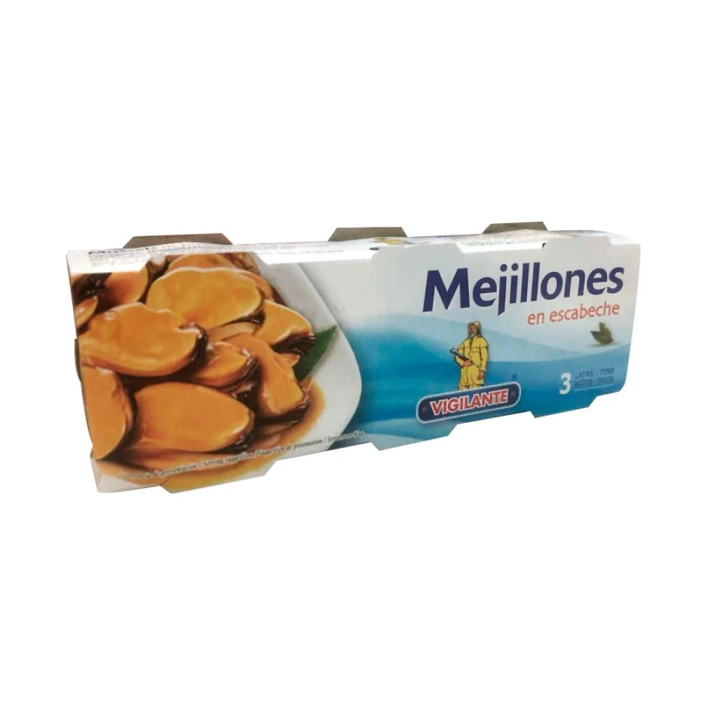 Kit 3 Mexilhões em Escabeche 115g