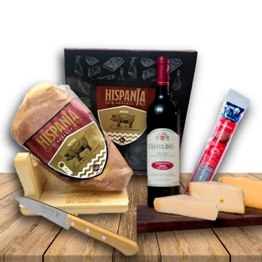 Kit Vinho Castelinho + Mini Jamon