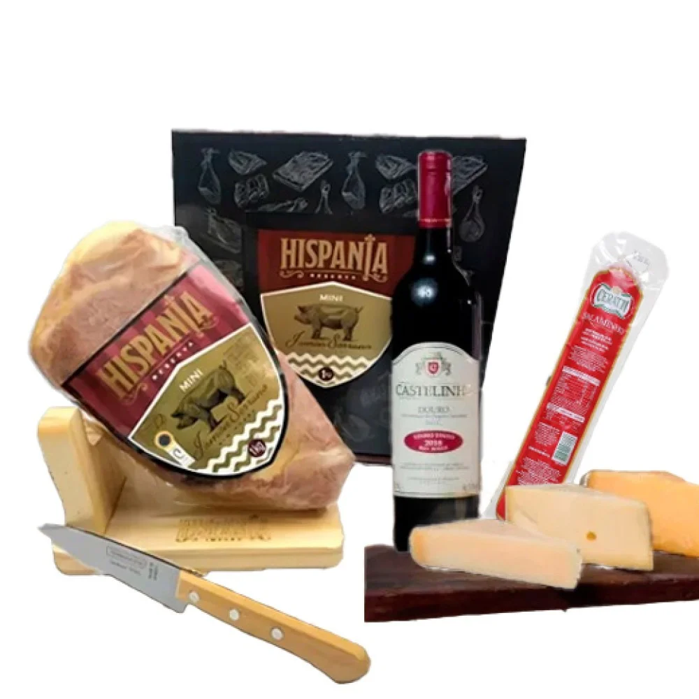 Kit Vinho Castelinho + Mini Jamon