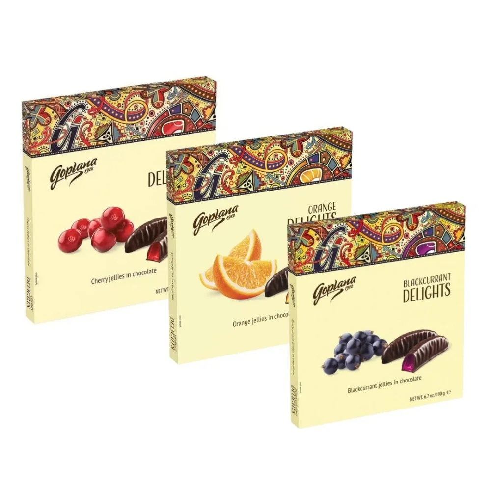 Kit com 3 Chocolates Goplana