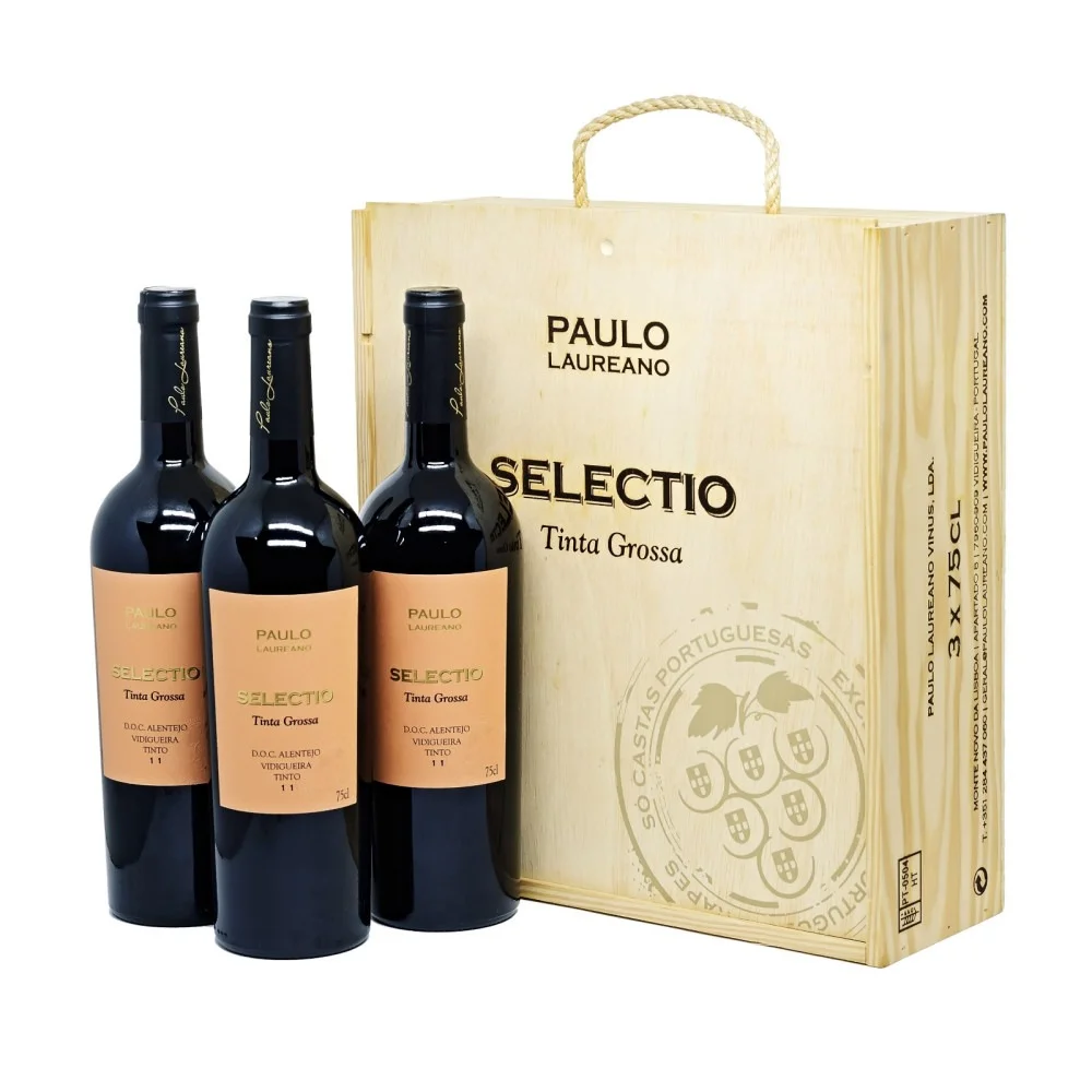 Kit Vinho Paulo Laureano Selectio Tinta Grossa + Abridor Personalizado (un)