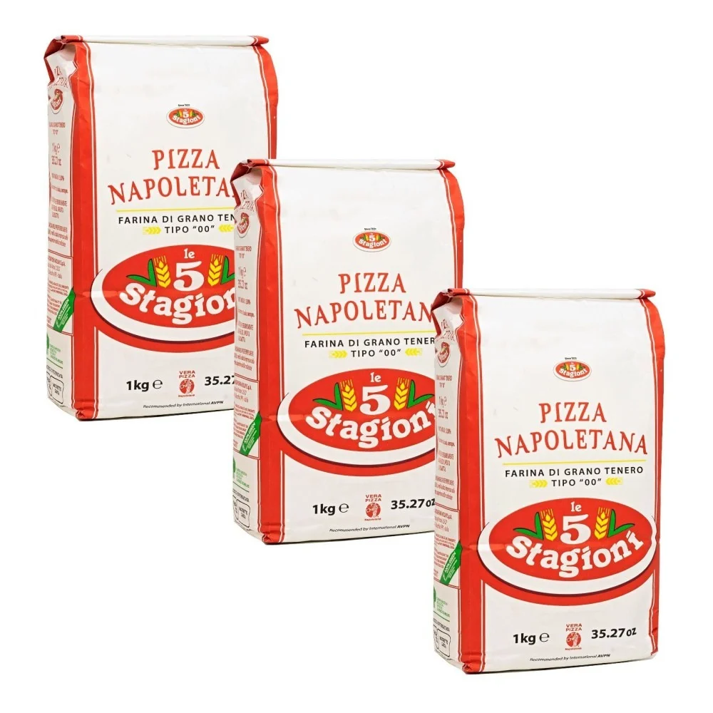 Kit com 3 Farinha de Trigo 00 Pizza Napoletana 5 Stagioni (un)