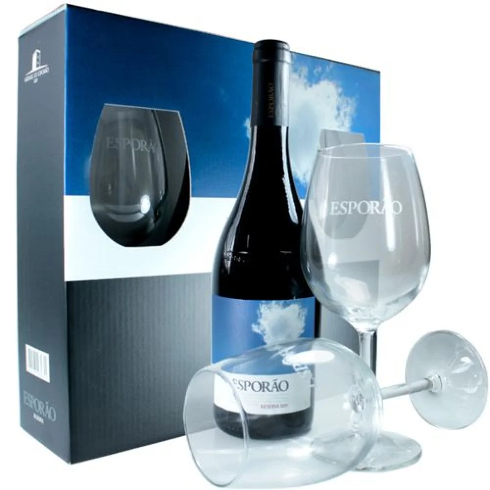 Kit Vinho Esporão Reserva Tinto + 2 Taças (750ml)