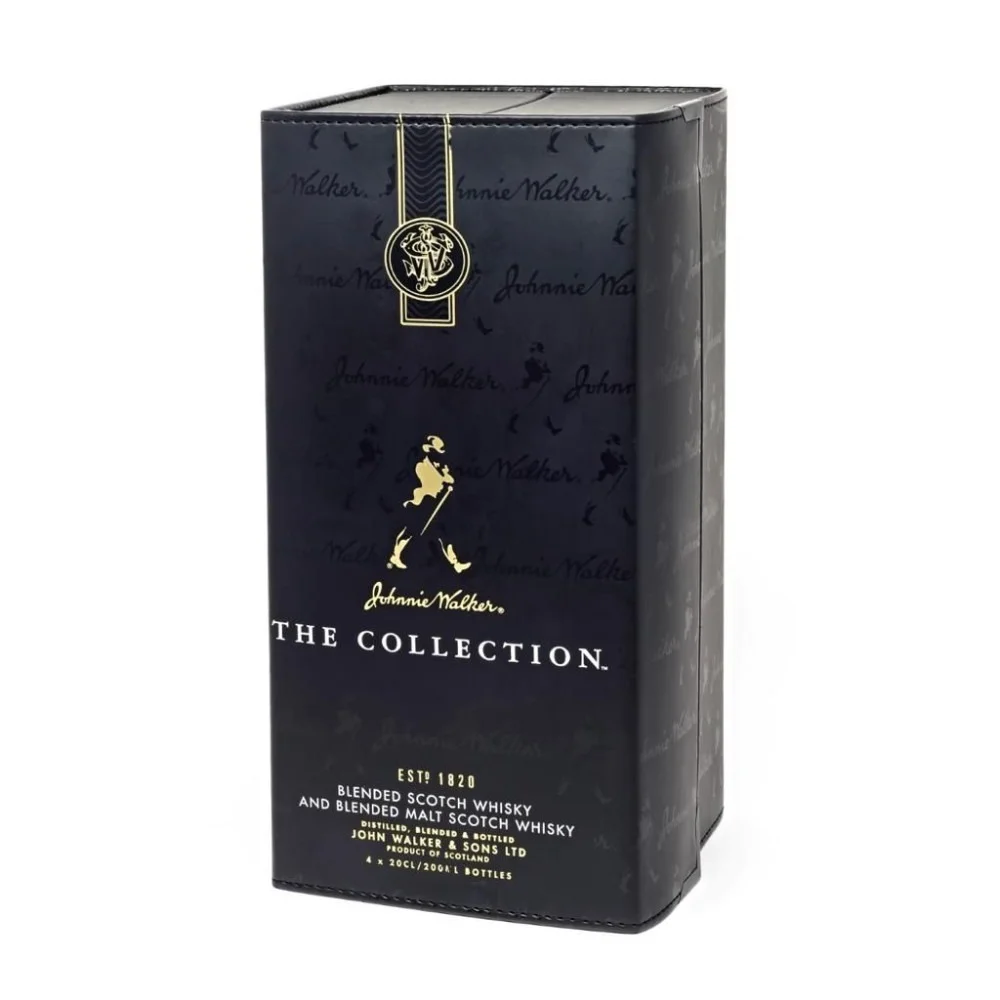 Kit Whisky Johnnie Walker The Collection Preto 4x200ml | Banca Do