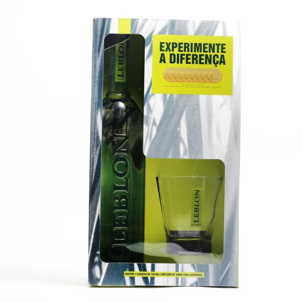 Kit Cachaça Leblon Com Copo (750ml)