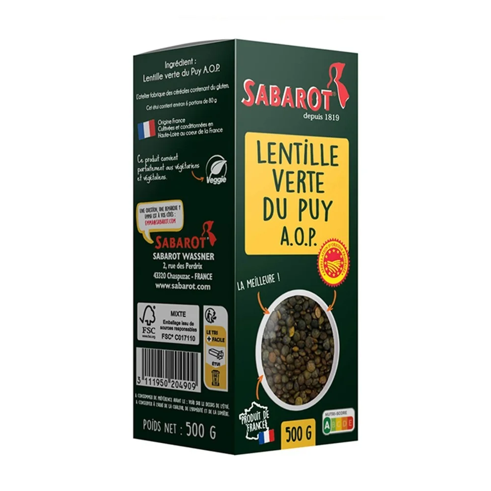 Lentilhas De Puy A.O.P Sabarot 500g