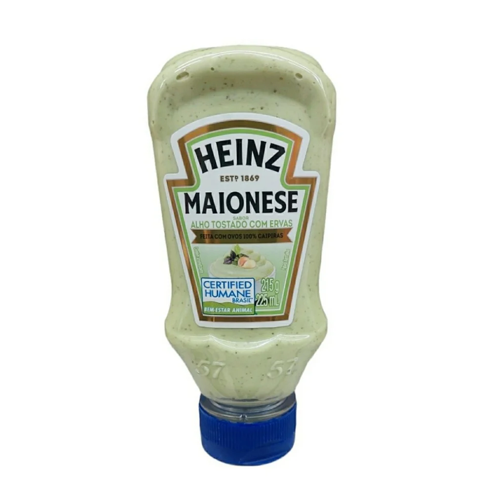 Maionese Sabor Alho Tostado com Ervas Heinz 215g