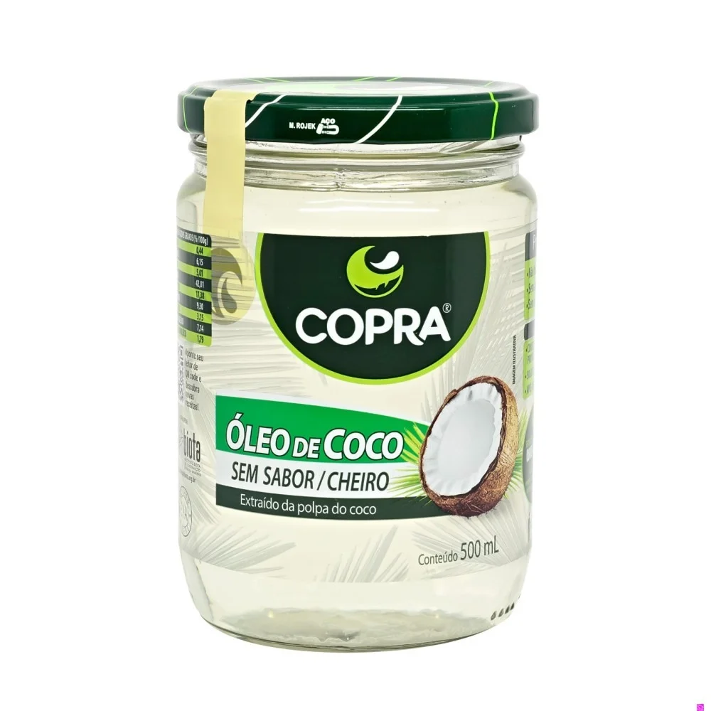 Óleo de Coco Sem Sabor / Cheiro 500ml