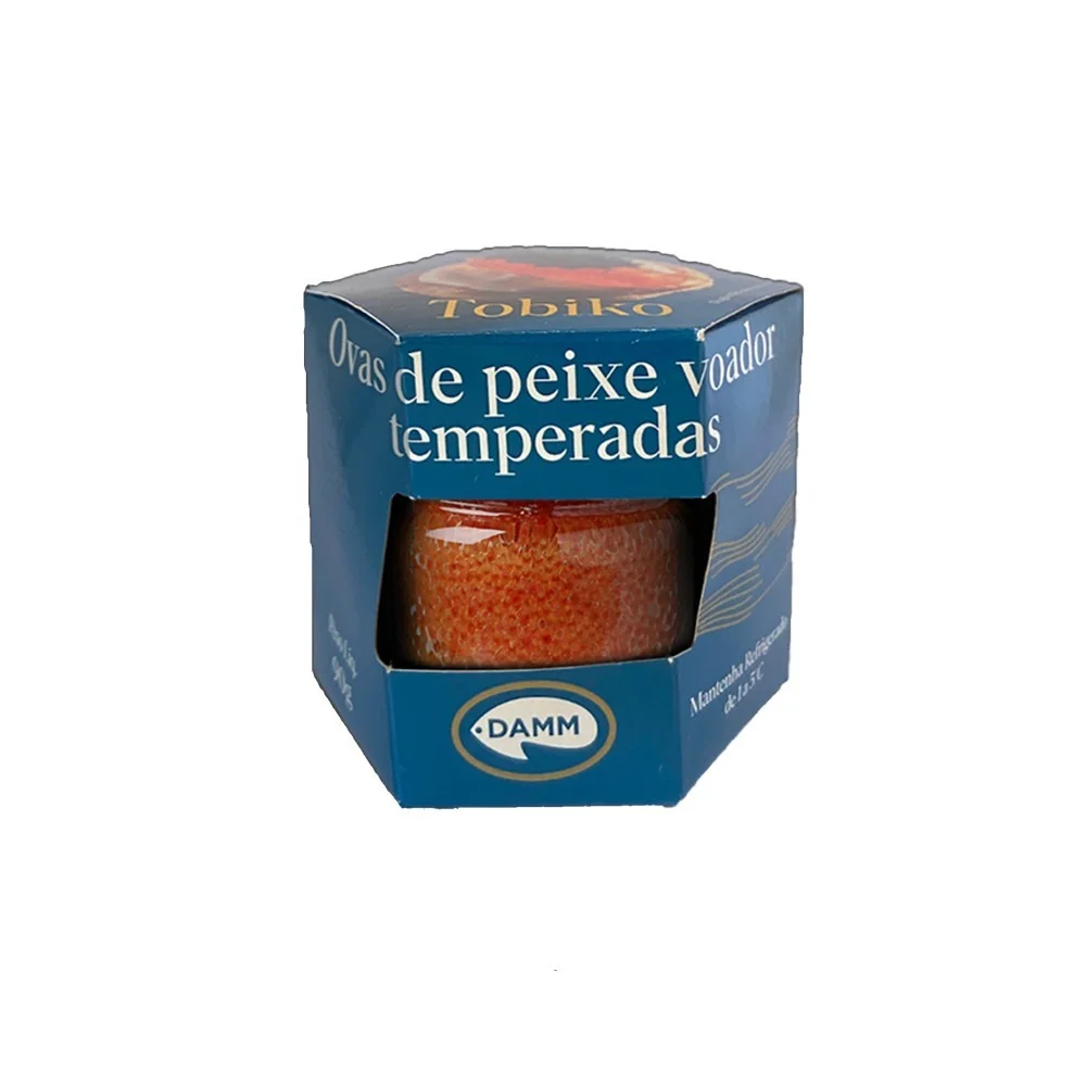 Ovas de Tobiko Temperadas Laranja Damm (90g)