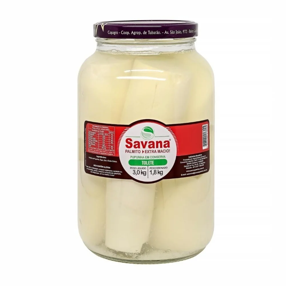 Palmito Pupunha Savana 3Kg