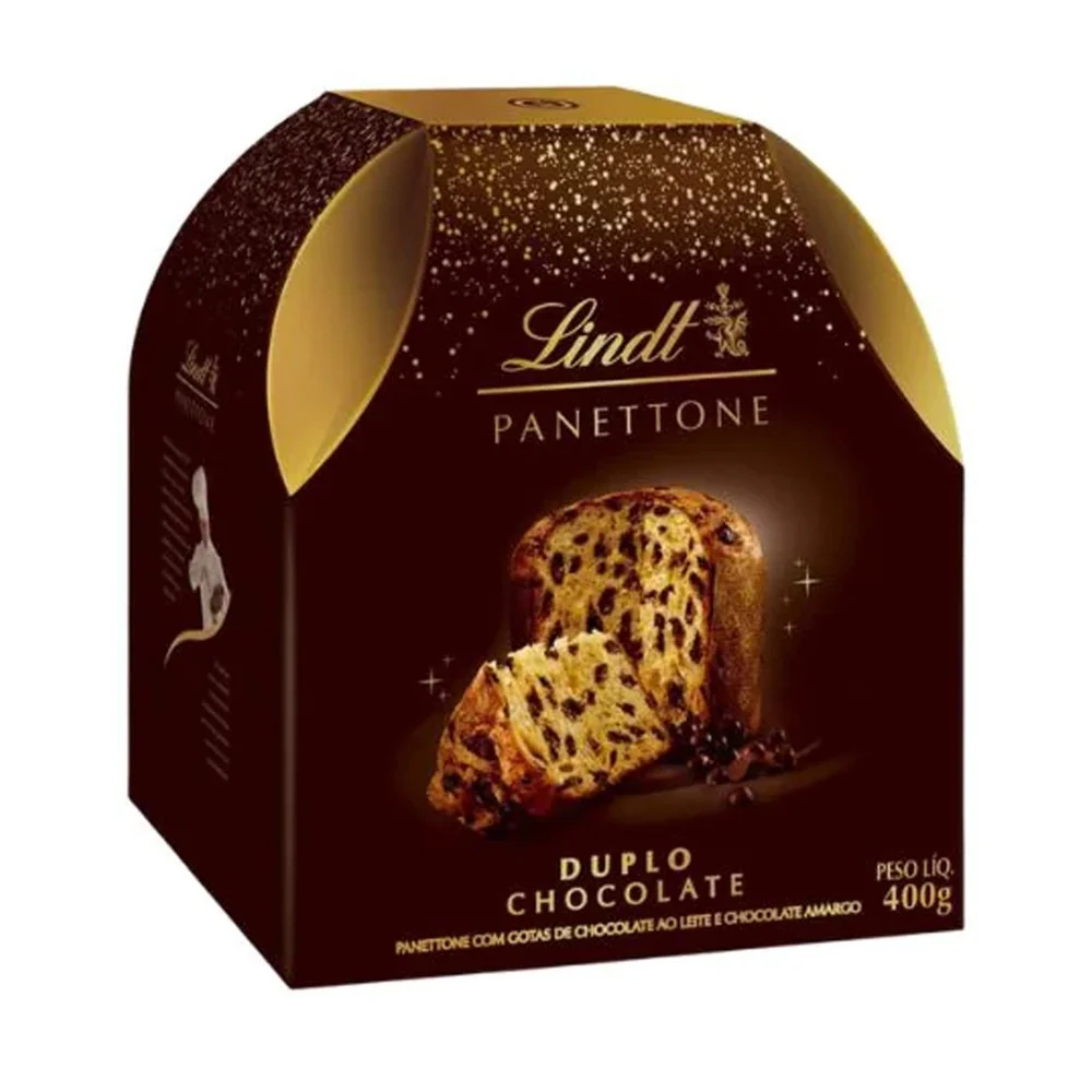 Panetone Duplo Chocolate ao Leite Lindt (400g)