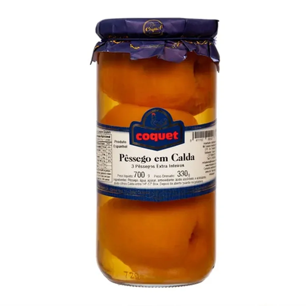 Pêssego em Calda Nor Foods 700g