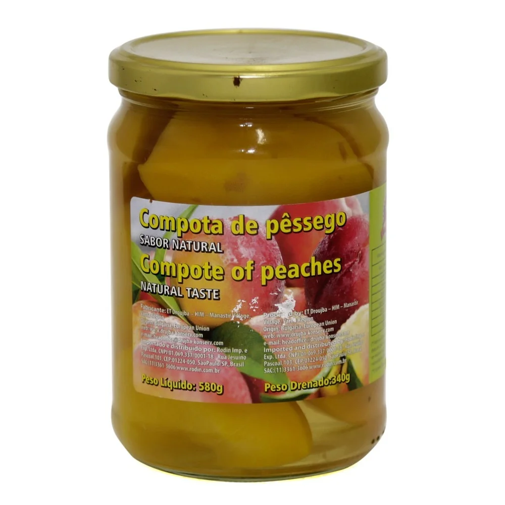 Pêssego Em Calda Drujda (580g)
