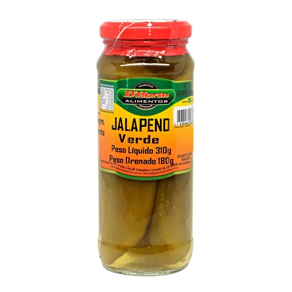 Pimenta Jalapeno Verde D'Horta 310g