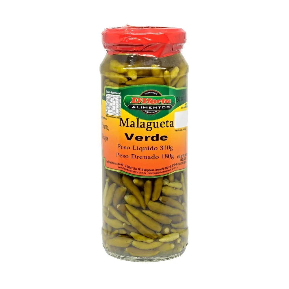 Pimenta Malagueta Verde D'Horta 310g