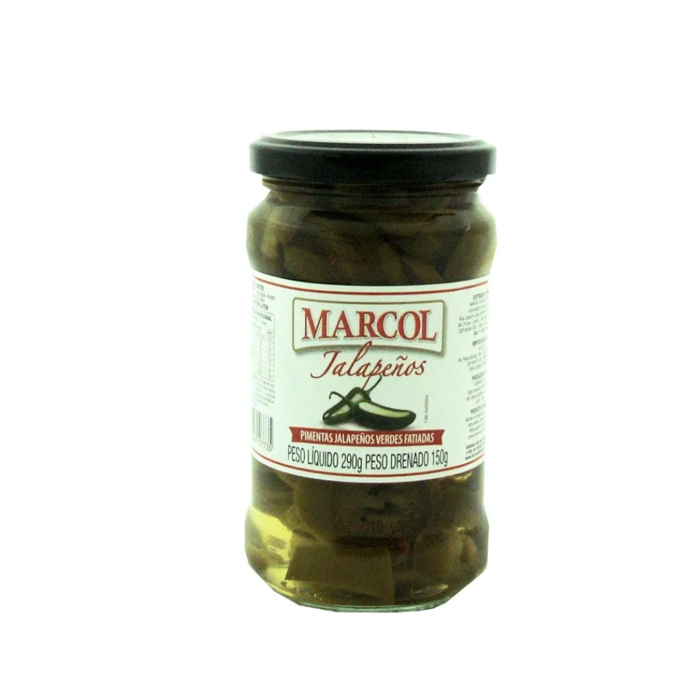 Pimentas Jalapeños Verdes Fatiadas Marcol (290gr)