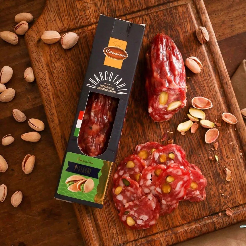 Salamini Pistache - Salame com Pistache Cancian Un